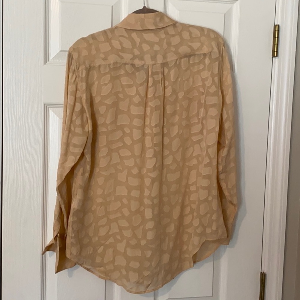 Blush Pink Patterned Equipment Button Down Shirt - image 6